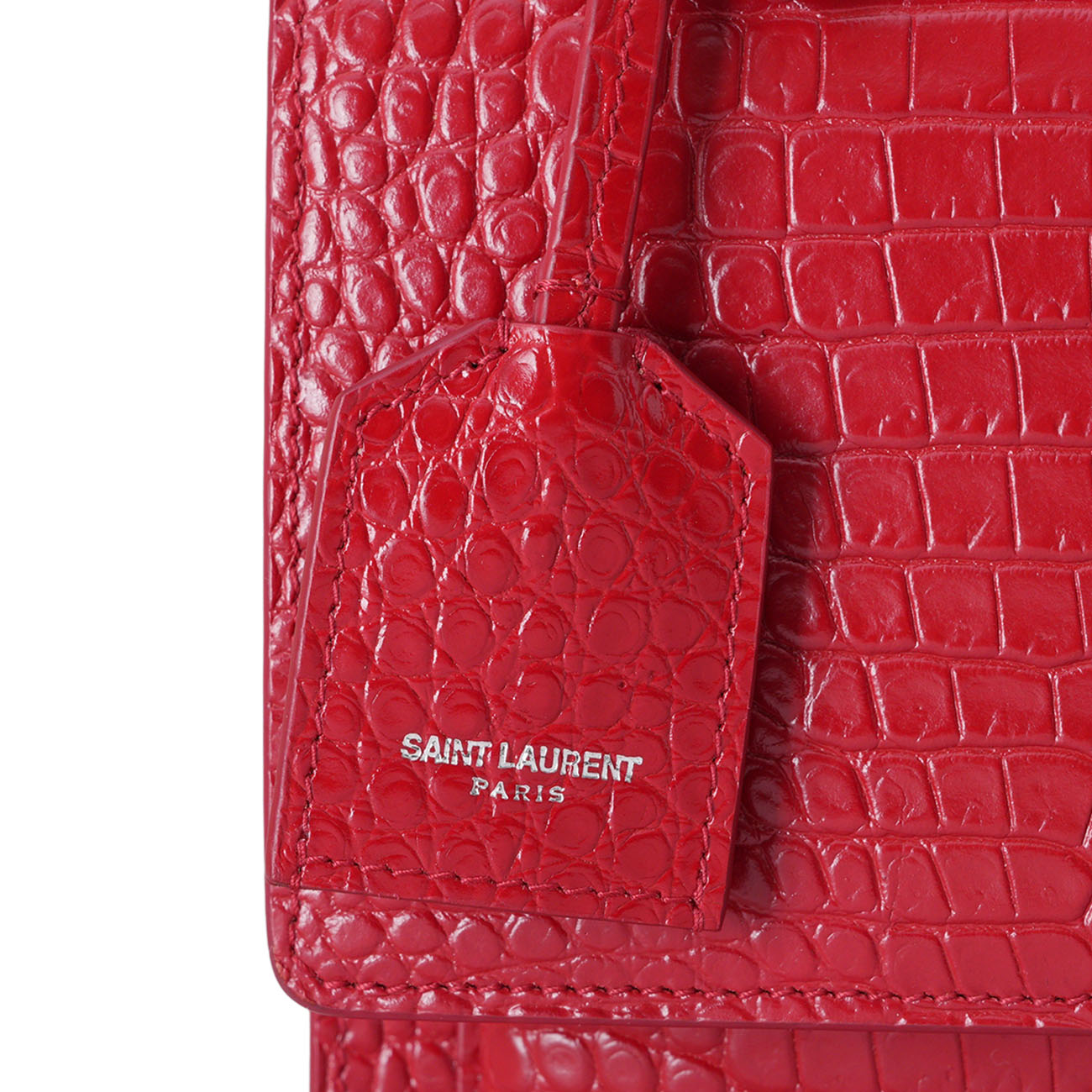 YVES SAINT LAURENT(USED)생로랑 442906 크로커 패턴 선셋백 미듐